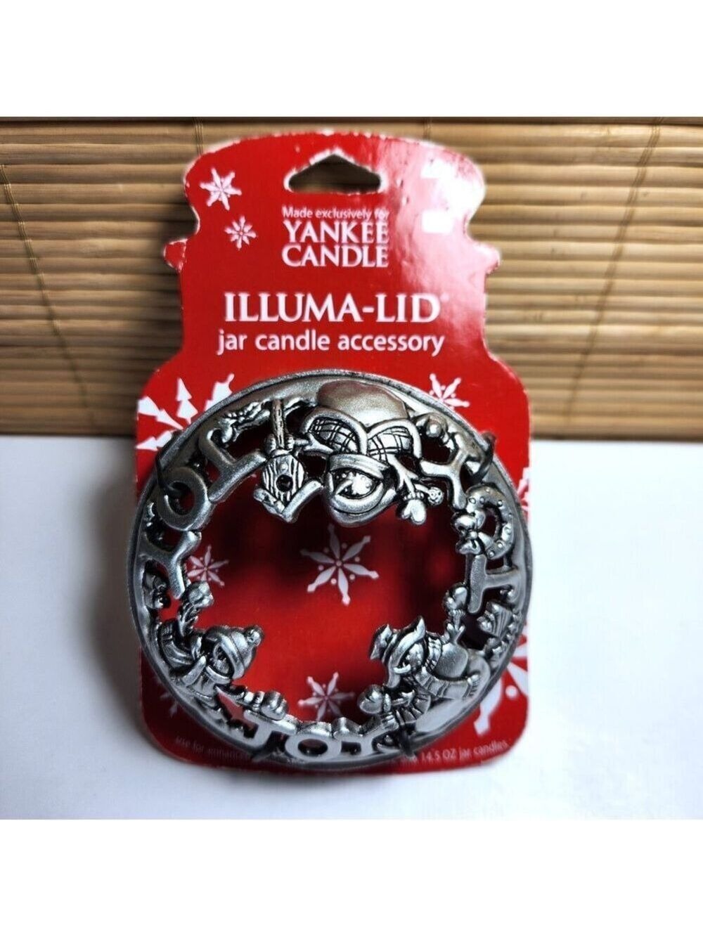 Yankee Candle Christmas Illuma lid Jar Candle Accessory Snowman